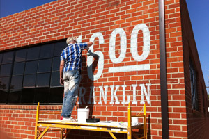 1600 E. Franklin hand-painted sign - thumb