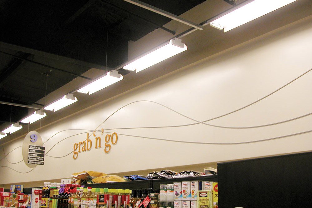 Cooke's Market custom wall signage
